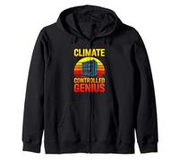Climate Controlled Genius Data Center Server Tech Zip Hoodie
