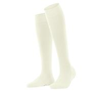FALKE Women's Softmerino W Kh Wool Cotton Long Plain Knee-High Socks 1 Pair, White Off-White 2040, 5.5-6.5