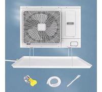 Climatiseur avec tuyau d'évacuation, bac à condensats en plastique PP5, kit de fenêtre universel, unité intérieure/extérieure de collecte et de drainage de l'eau