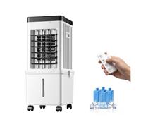 Climatiseur Portable with Universal Swivel Casters, 15L Water Tank Capacity, Three-Speed Wind Setting for Bedroom Office Dorm, Home, Office, Camping