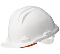 Climax Polyethylene 6-point Safety Helmet - Professional Work Hard Hat - White