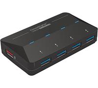 ClimaxDigital CHUB304C1 USB Hub 3.0 Powered 4-Port Hub with 1 BC1.2 Fast Charging Ports,5V 4A Power Adapter and USB 3.0 Cable *VIA VL812 Chipset* with 24 Month UK Based Warranty