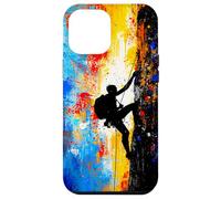 Climb Beyond Limits Abstract Mountain Climbing Adventure Art Case for iPhone 12 Pro Max