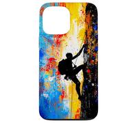 Climb Beyond Limits Abstract Mountain Climbing Adventure Art Case for iPhone 13 Pro Max