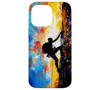 Climb Beyond Limits Abstract Mountain Climbing Adventure Art Case for iPhone 14 Pro Max