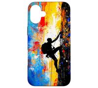 Climb Beyond Limits Abstract Mountain Climbing Adventure Art Case for iPhone 16 Plus