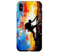 Climb Beyond Limits Abstract Mountain Climbing Adventure Art Case for iPhone XS Max