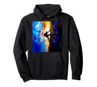 Climb Beyond Limits Abstract Mountain Climbing Adventure Art Pullover Hoodie