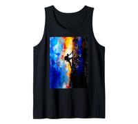 Climb Beyond Limits Abstract Mountain Climbing Adventure Art Tank Top