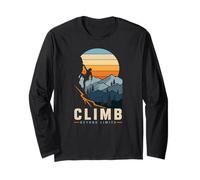 Climb Beyond Limits Rock Climbing Hiking Mountain Long Sleeve T-Shirt