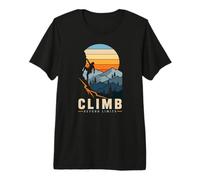 Climb Beyond Limits Rock Climbing Hiking Mountain Premium T-Shirt