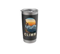 Climb Beyond Limits Rock Climbing Hiking Mountain Stainless Steel Insulated Tumbler