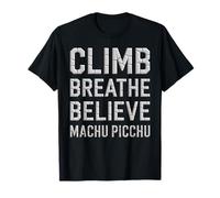 Climb Breathe Believe Apparel Inspirational for Travelers T-Shirt