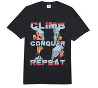 Climb Conquer Repeat Mountaineer Climbing Comfort Colors Adult Heavyweight T-Shirt