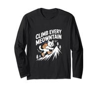 Climb Every Meowntain Cat Adventure Long Sleeve T-Shirt
