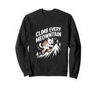 Climb Every Meowntain Cat Adventure Sweatshirt