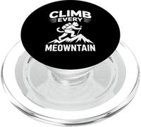 Climb Every Meowntain Cat Hiker Journey PopSockets PopGrip for MagSafe