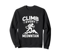 Climb Every Meowntain Cat Hiker Journey Sweatshirt