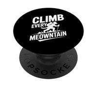 Climb Every Meowntain Cat Hiking Fun PopSockets Adhesive PopGrip