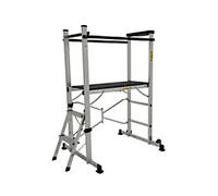 Climb-It 2 Castors Ladder with Multifunctional Tray 1550 mm Aluminium 150 kg