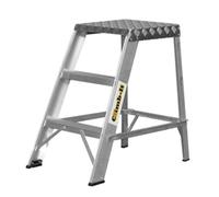 Climb-It Aluminium Library Step; 7 Tread; 150kg; Silver