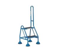 Climb-It Domed Feet Handy Step 2 Tread with Side Handrail Blue AAP21
