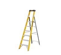 Climb-It Climb-It® Glass Fibre Platform Stepladder, 6 Tread, Integral Tool Tray