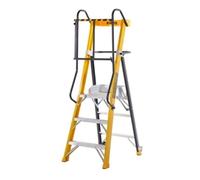 Climb-It Glass Fibre Podium Step; 3 Tread; 150kg; Yellow/Black