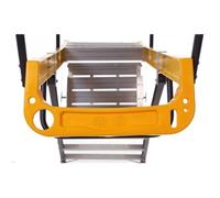 Climb-It Glass Fibre Podium Step; 4 Tread; 150kg; Yellow/Black