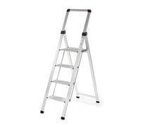 Climb-It Slim Folding Step; 4 Tread; Aluminium; 150kg; Silver