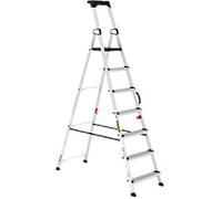 Climb-It Professional 7 Tread Step Ladder with Carry Handle Aluminium CAH107