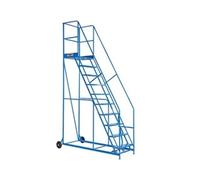 Climb-It Warehouse Safety Steps 600mm Platform 10 Tread Blue AHWS10BL