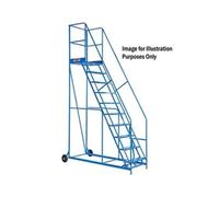 Climb-It Warehouse Safety Steps 600mm Platform 9 Tread Blue AHWS09BL