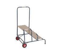 Climb-It Wide Work Steps with Chequer Plate 3 Tread 200mm Platform Silver SWW13C