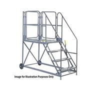 Climb-It Work Platform Easy Slope 1200mm Platform 3 Tread Grey