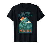 Climb Katahdin Shirt Hiking Mountain Adventure Trail T-Shirt