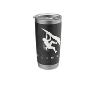 Climb Minimal Climbing Rock Climber Bouldering Stainless Steel Insulated Tumbler