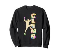 Climb Mountaineer Bouldering Mountain Climber Rock Climbing Sweatshirt