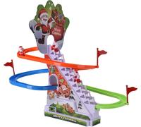 Climb Set Christmas Santa Slide 32.5cm Interactive Holiday Decor LED Sound