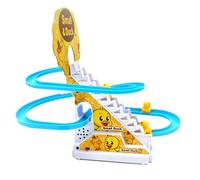 Climb Stairs Toy, 65 X 14cm Eye-Hand Coordination Ducks Chasing Race Track Game Set, Easy To Carry Easy-to-Install Indoor Toy For Halloween Christmas Birthday Children's Day Gift