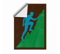 Climb to the Summit Modern Unframed Wall Art Print A3 (42×29.7cm), Wall Decor for Living Room, Bedroom, Office & Home, Art Gift