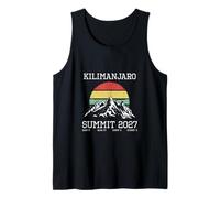 Climbed Mount Kilimanjaro Summit 2027 Hike Tanzania Retro Tank Top