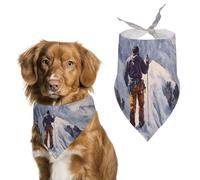 Climber Climb Climbing to The Top Cute Dog Bandana Triangle Adjustable Washable Cat Scarf Pet Accessories