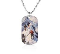 Climber Climb Climbing to The Top Fashion Pendant Necklace Chain Personalized Graphic Jewellery