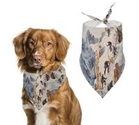 Climber Climbing The Snowy Mountains Dog Bandana Pet Scarf for Small Medium Large Dogs Triangle Bibs Photo Prop Gift