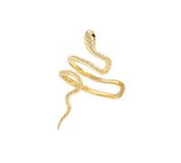 Climber Crawler Snake Clip On Wrap Earrings Ear Cuff Earrings for Women Non-Piercing Ear Cuff Animal Theme Jewelry Gift Clip On Earrings for Her Party Ear Cuff Unique Earrings, フリーサイズ