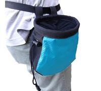 Climber Dust Bag - Chalk Carry Pouch, Grip Powder Sack | Rock Climbing Chalk Bag With Drawstring Closure, Zipper Storage Belt Attachment, Refillable Magnesia For Fitness Gym, Hiking