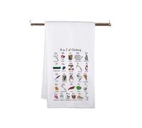 Climber Gift Rock Climbing Gift Climbing Alphabet Kitchen Towel for Mountain Climber Explorer (ClimbingTowel)