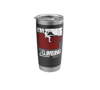 Climber Judging Your Rock Climbing Skills Stainless Steel Insulated Tumbler