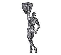 Climbing Abseiling Hanging Ornaments Figures Wallhanging Figurines Abseiling Ornament Sculpture Wall Art Resin and Metal Bungee Jumping Hanging Man Wire Attached Personalized artistic creations,A